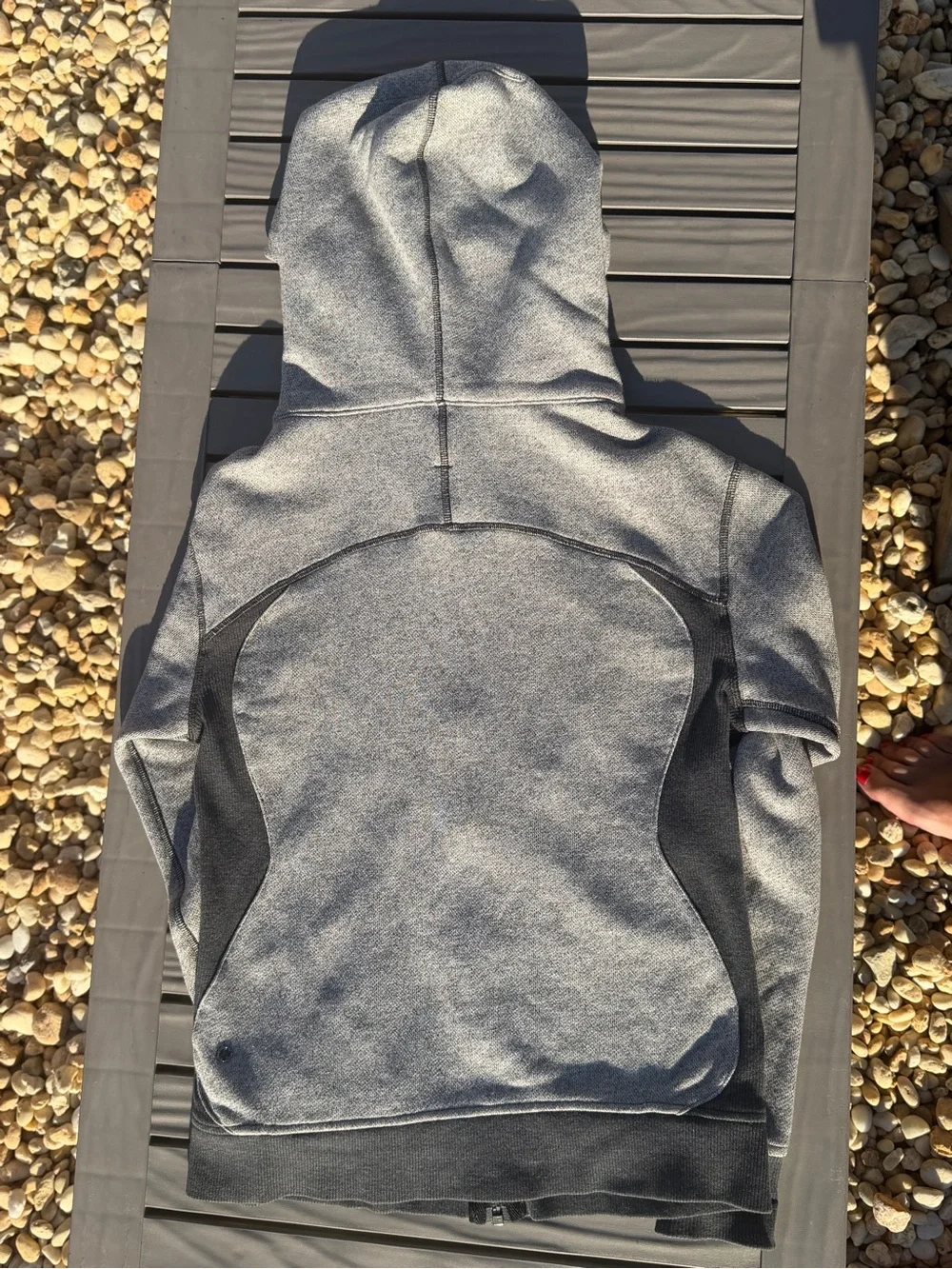Lululemon Heather Gray Zip-Up Hoodie